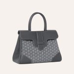 Goyard Saigon Tote Grey Goyardine Canvas Palladium Hardware - Image 2